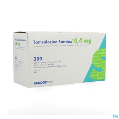 Tamsulosine Sandoz 0,4mg Gereg.afg. Caps 200x0,4mg