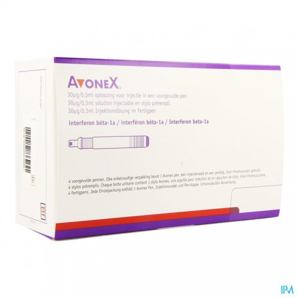 Avonex 30mcg05ml Opl Inj Voorgevulde Pen 4 Apotheek Vanderhaegen