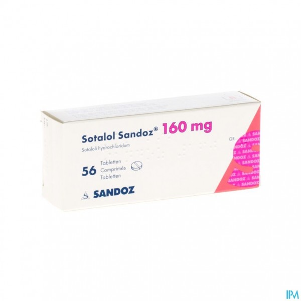 Sotalol Sandoz Comp 56 X 160mg