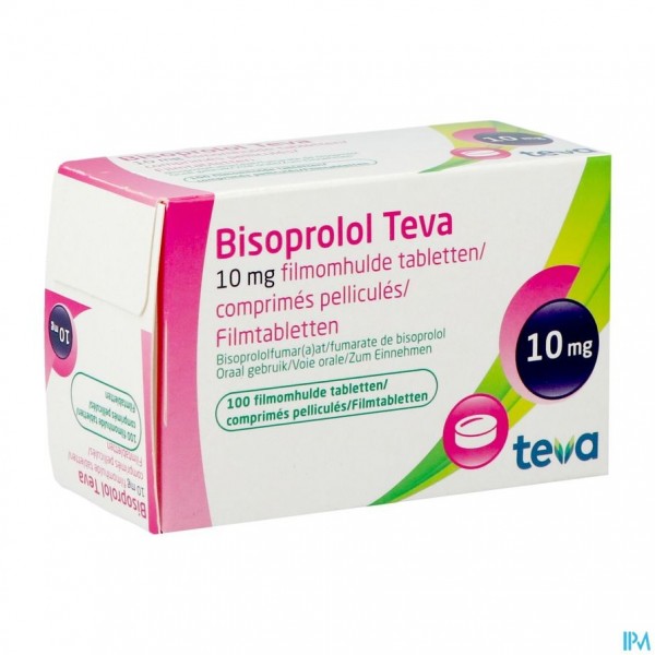Bisoprolol Teva 10mg Tabl 100