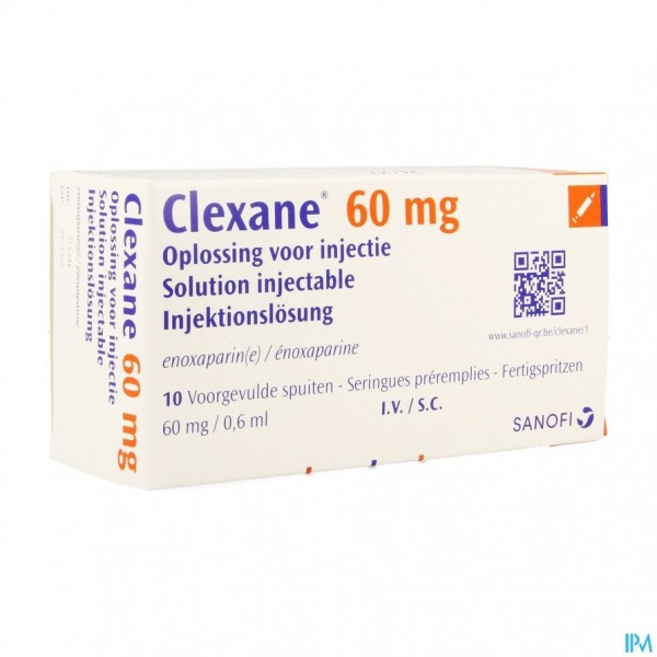 Clexane Spuit Inj 10 X 60mg/0,6ml