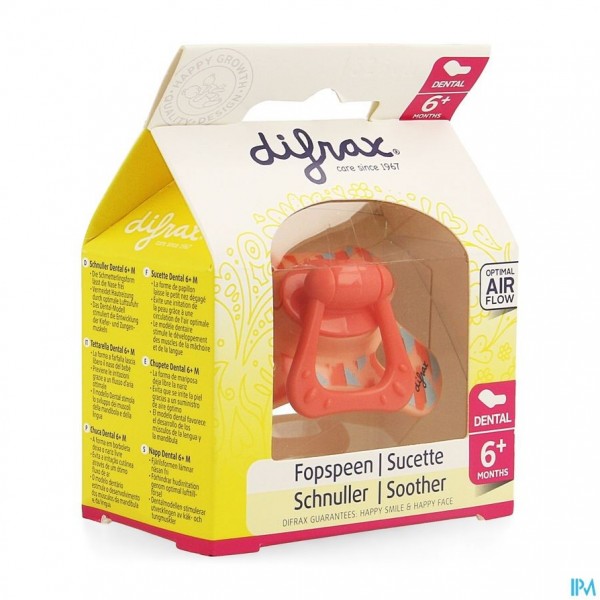 Difrax Fopspeen Sil Dental+ring 6m+ 800