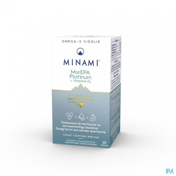 Minami Morepa Platinum +vit D3 1000 IU Caps 60
