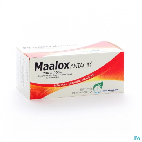Maalox Antacid 200/400 Comp 100