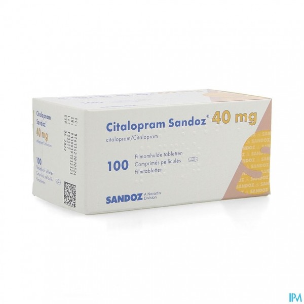 Citalopram Sandoz Comp 100 X 40mg
