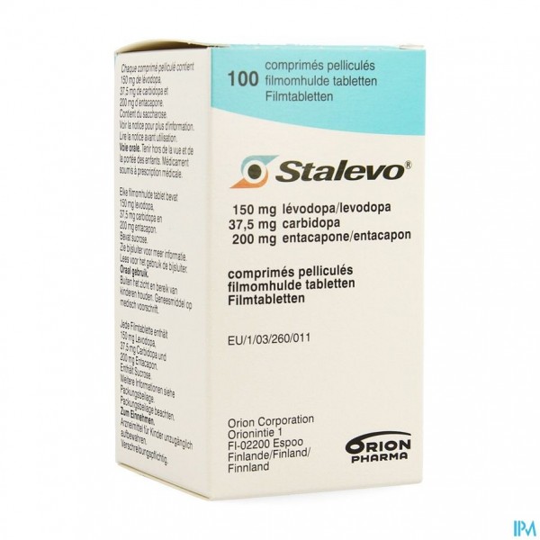 Stalevo 150mg/37,5mg/200mg Filmomh Tabl 100 Fles