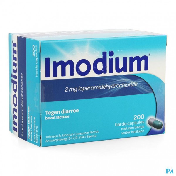 Imodium Caps 200 X 2mg | Apotheek Vanderhaegen