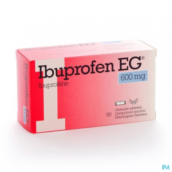 Ibuprofen EG 600 Mg Filmomh Tabl 50 X 600 Mg Apotheek Vanderhaegen