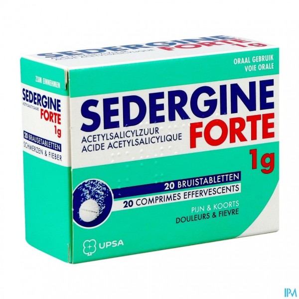 Sedergine Forte 1g Bruistabletten 20