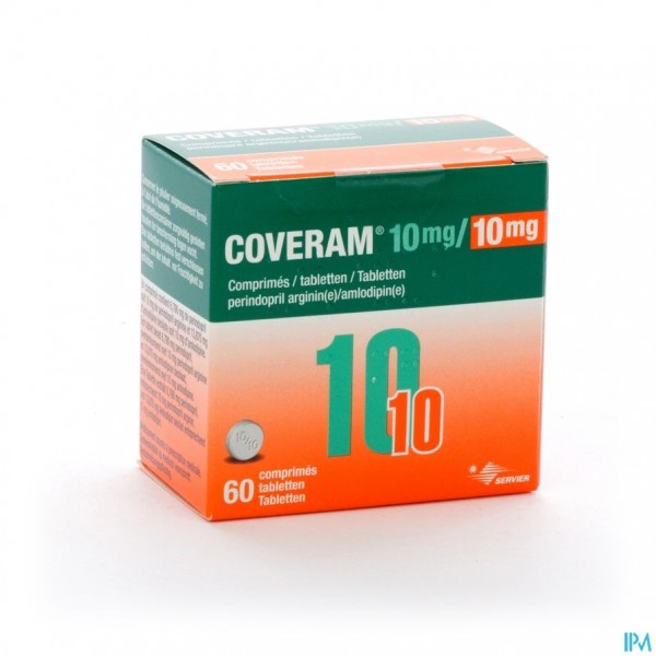 Coveram 10mg/10mg Comp 60