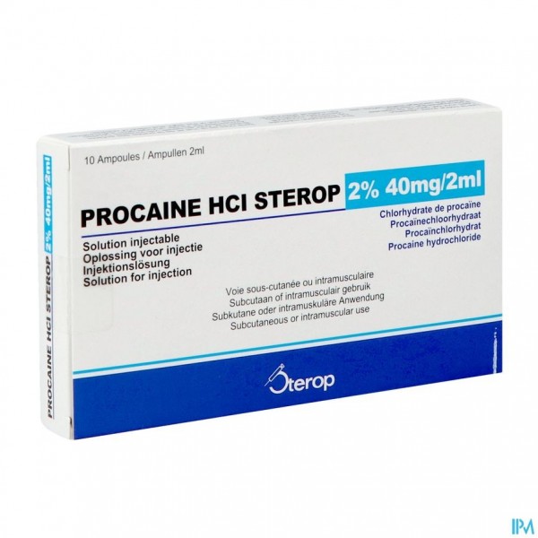 Sterop Proc 2 % Hcl 40mg 2ml 10 Amp