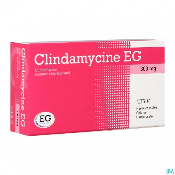 Clindamycine EG 300 Mg Harde Caps 16 X 300 Mg