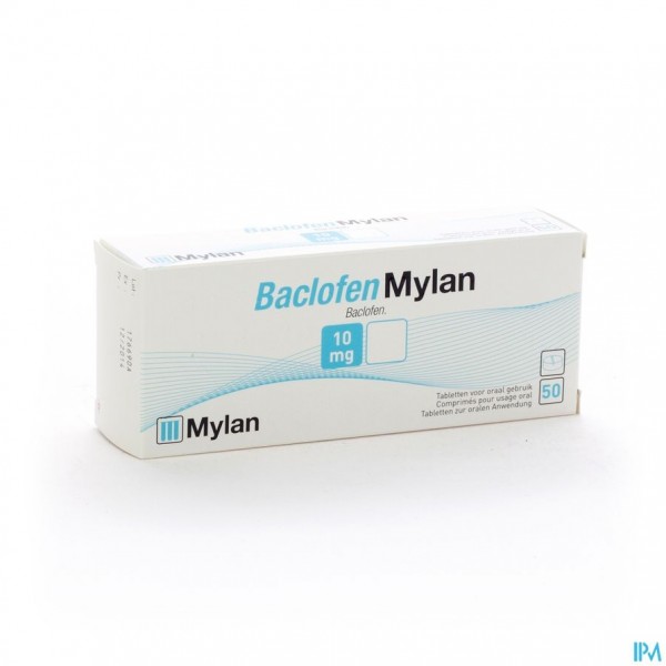 Baclofen Viatris 10mg Tabl 50