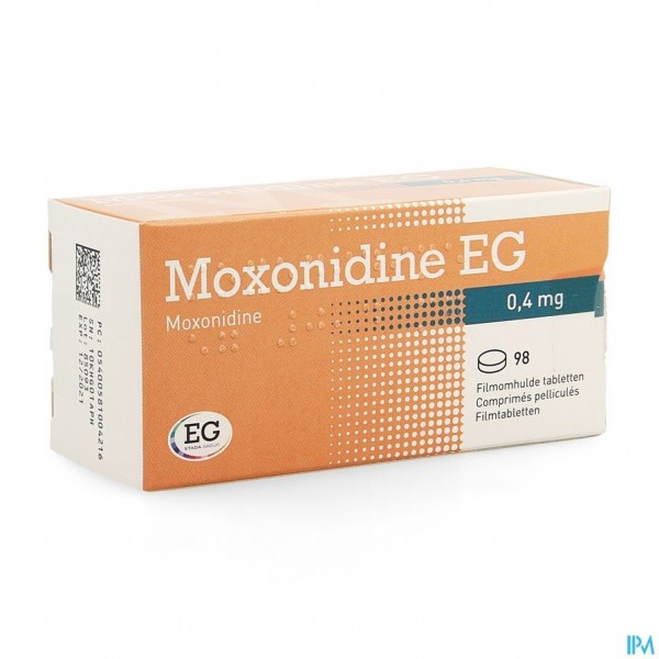 Moxonidine EG Tabl 98X0,4Mg